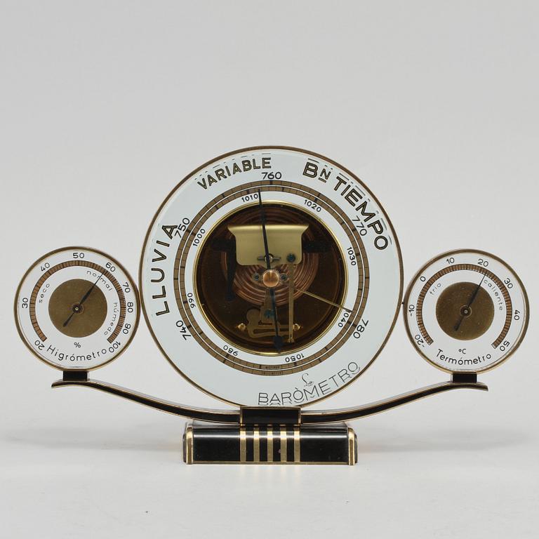 BAROMETER med HYGROMETER och TERMOMETER, 1900-talets första hälft.