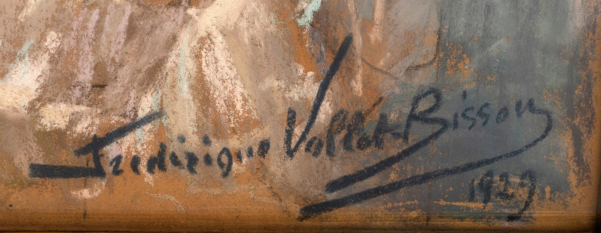 Frédérique Vallet-Bisson, a signed and dated pastel.