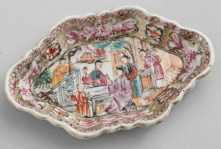 PARTI PORSLIN, 6 delar, Kina, 1700/1800-tal.