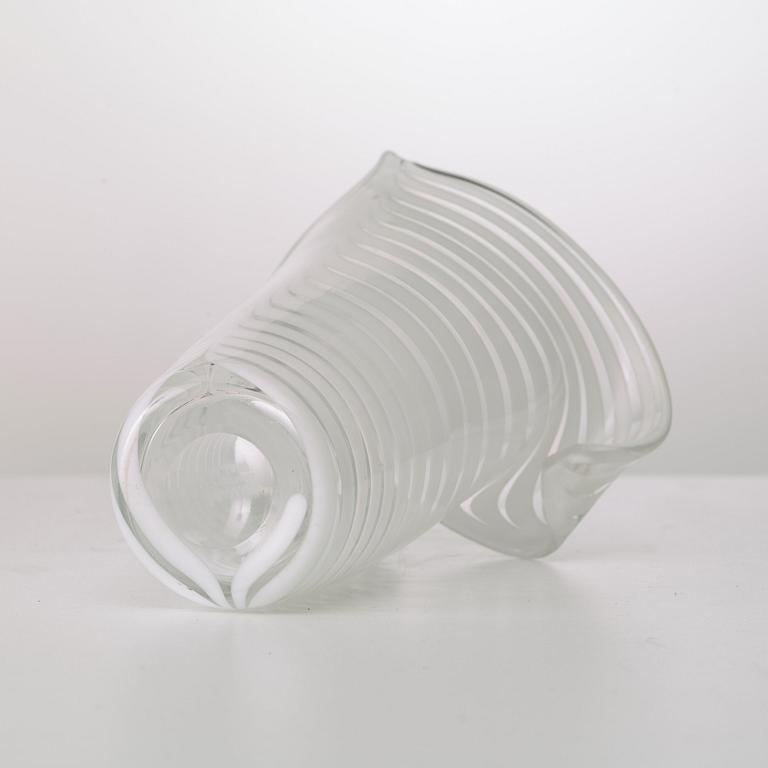 A Tyra Lundgren glass vase, Venini, Murano, Italy.