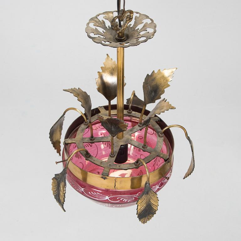 An early 20th-century ceiling light.