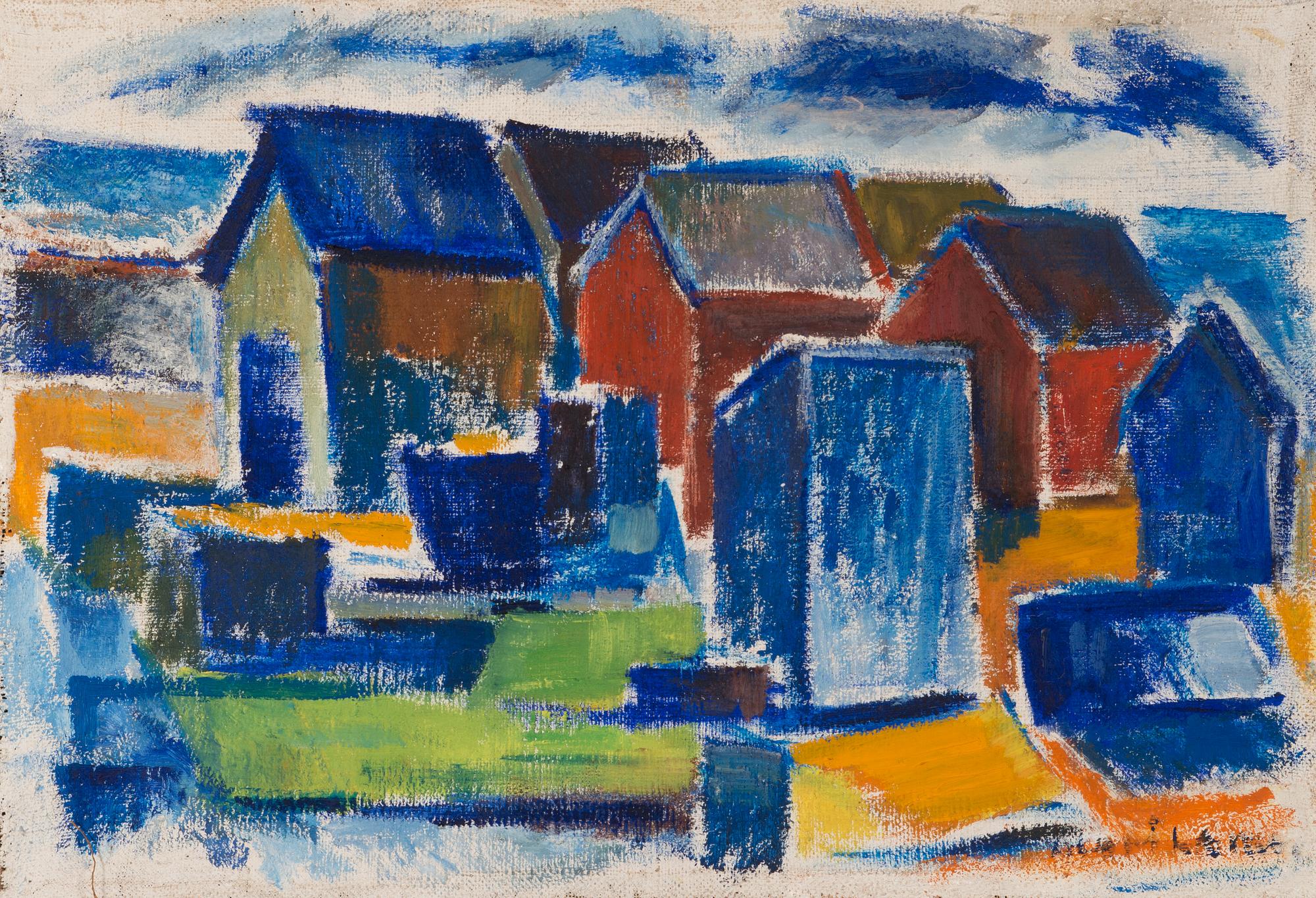 OLAVI LANU, oil on canvas, signed.