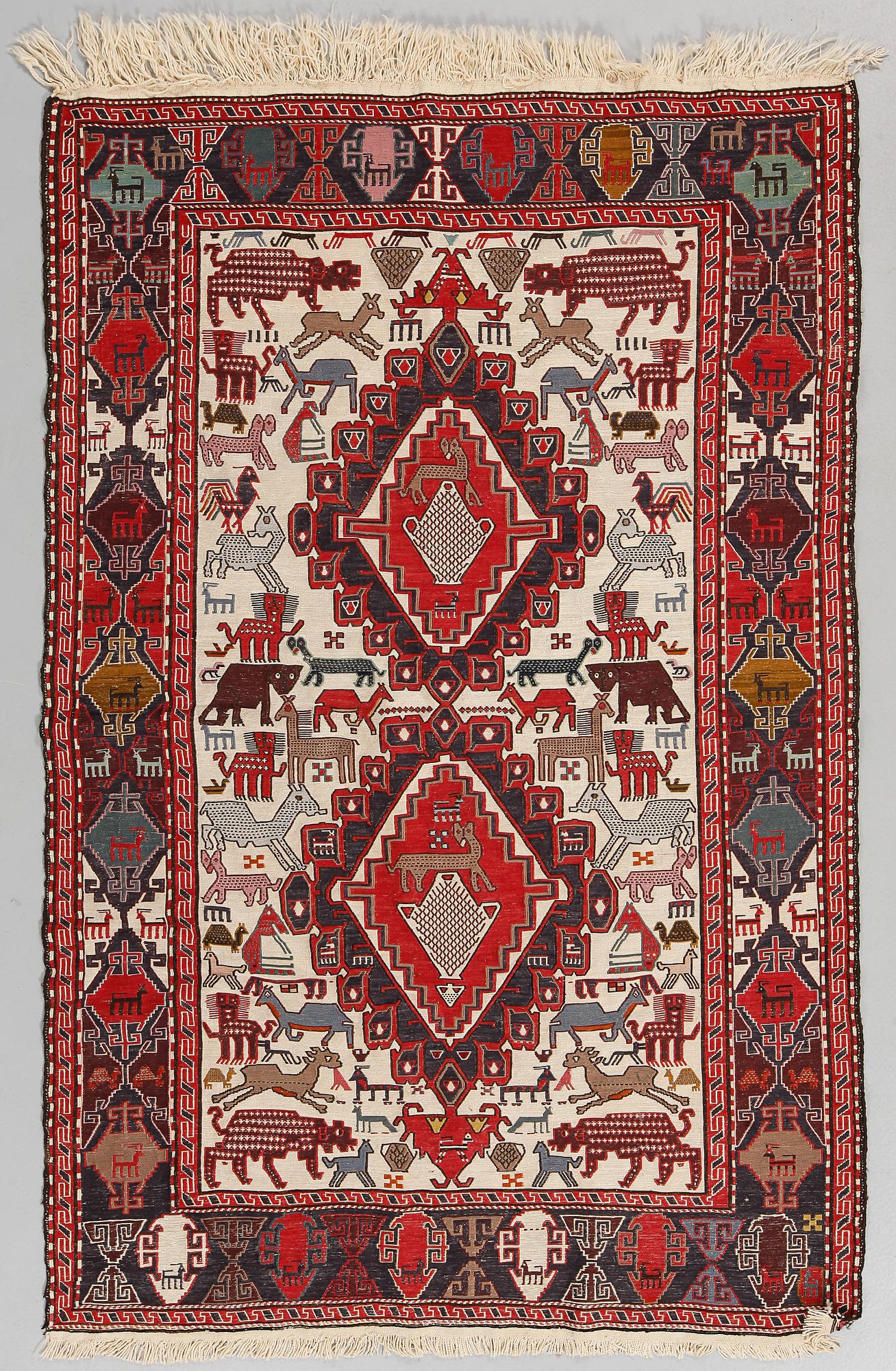 MATTA, Kelim Soumak, 1900-talets senare del, ca 190 x 116 cm.