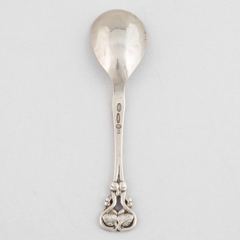 Georg Jensen, serving spoon, silver, Denmark 1915-19.