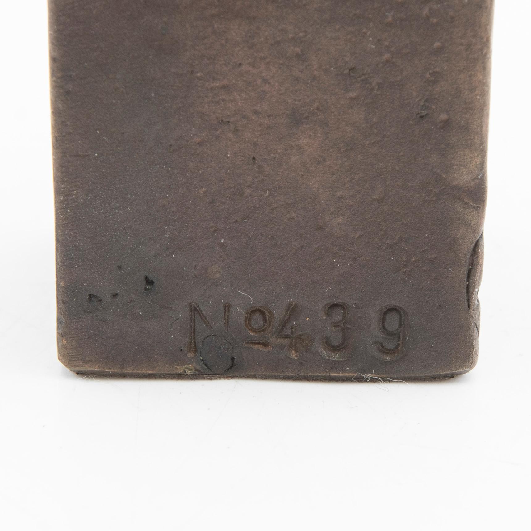 Lisa Larson, sculpture, bronze, "The Thinker".