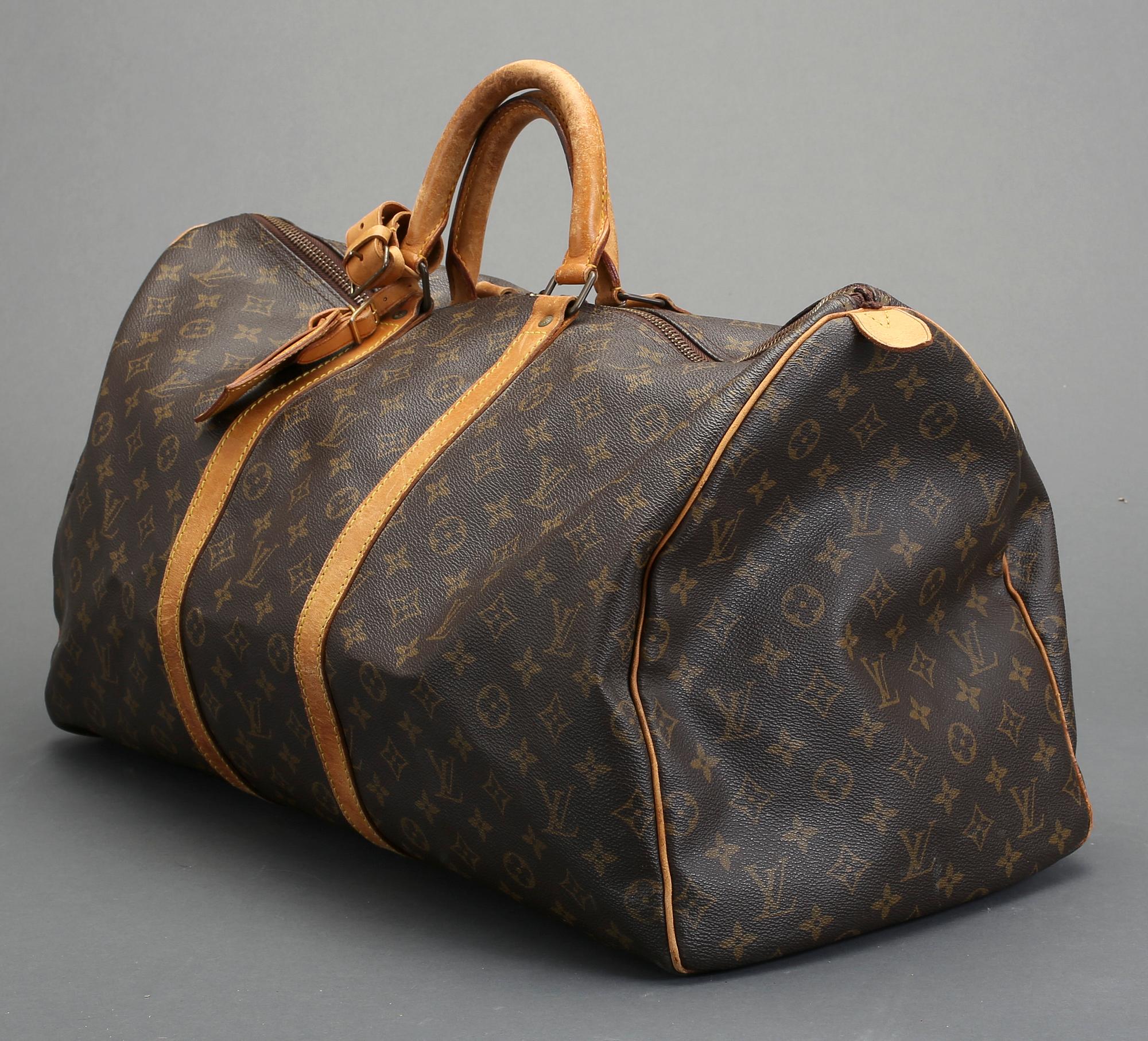 VÄSKA, "Keepall 55", Louis Vuitton. 1980-tal.