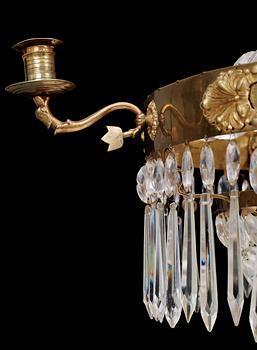 A Swedish Empire 1820/30's seven-light chandelier.