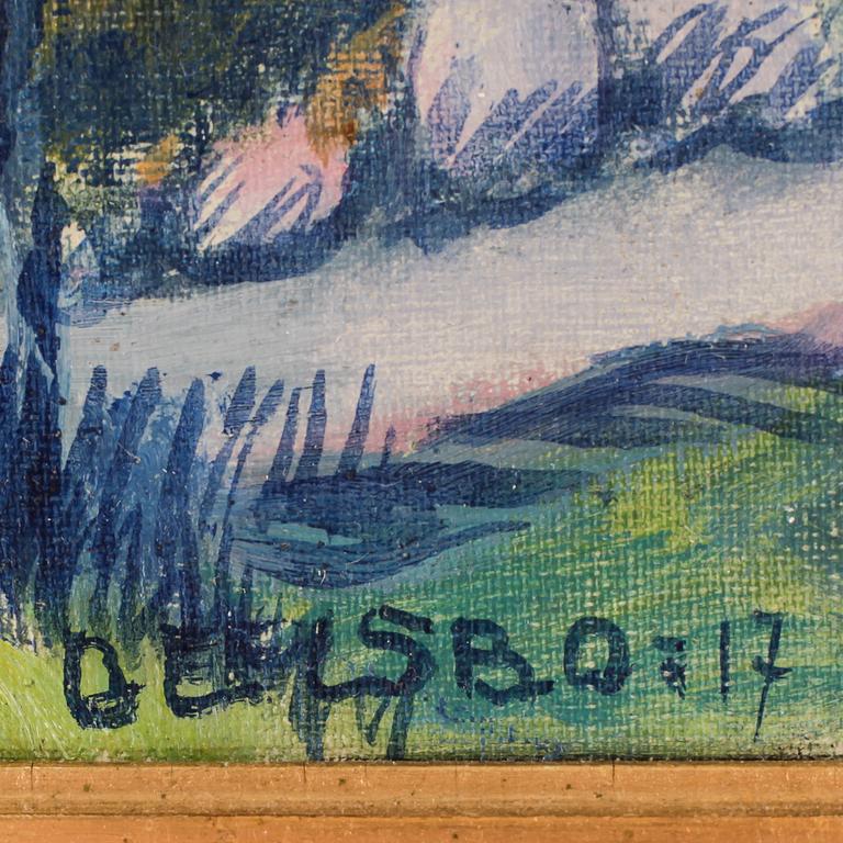 CARL DEELSBO, olja på duk, signerad o daterad -17.