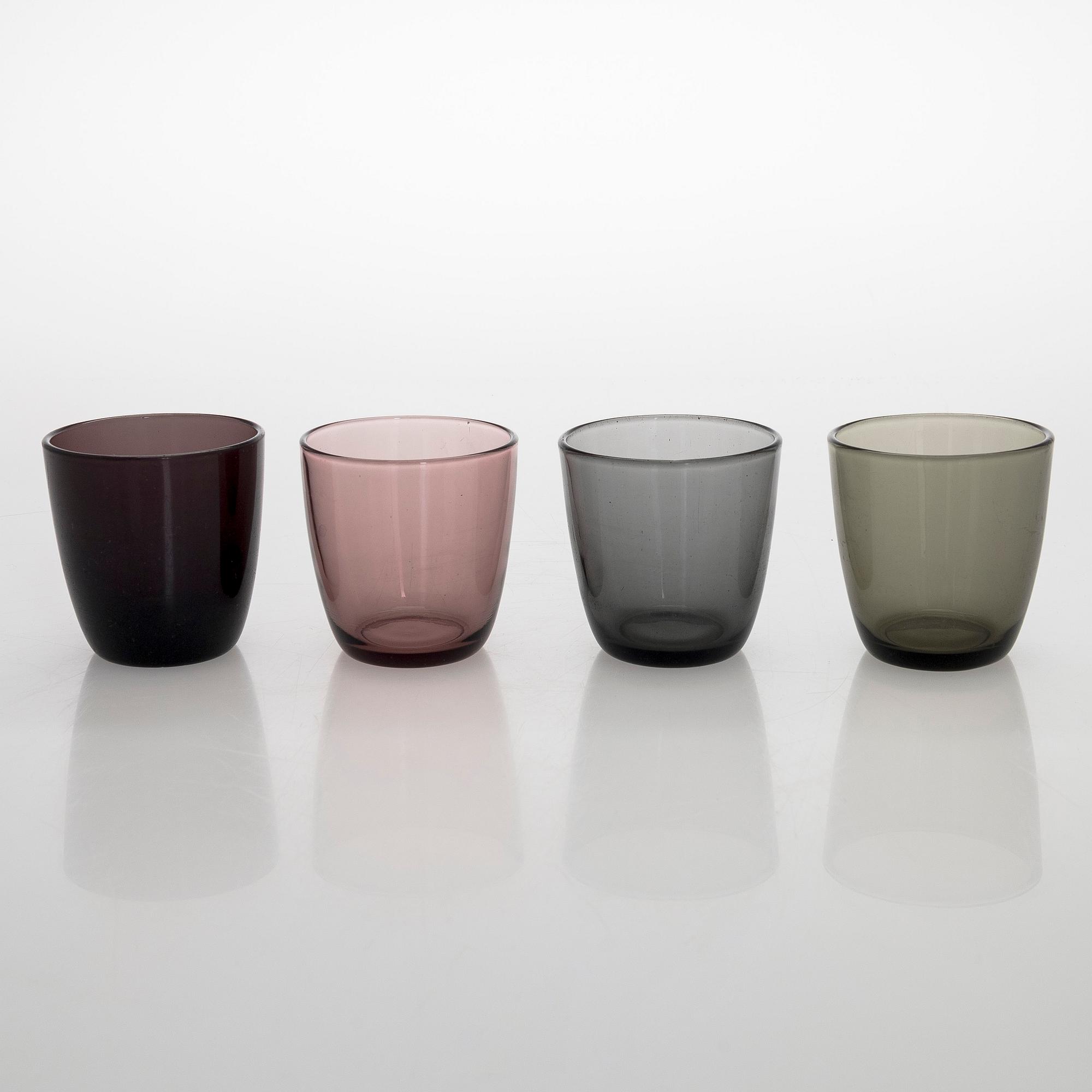 Karaff och dricksglas 12 st, Notsjö och Iittala 1900-talets mitt.