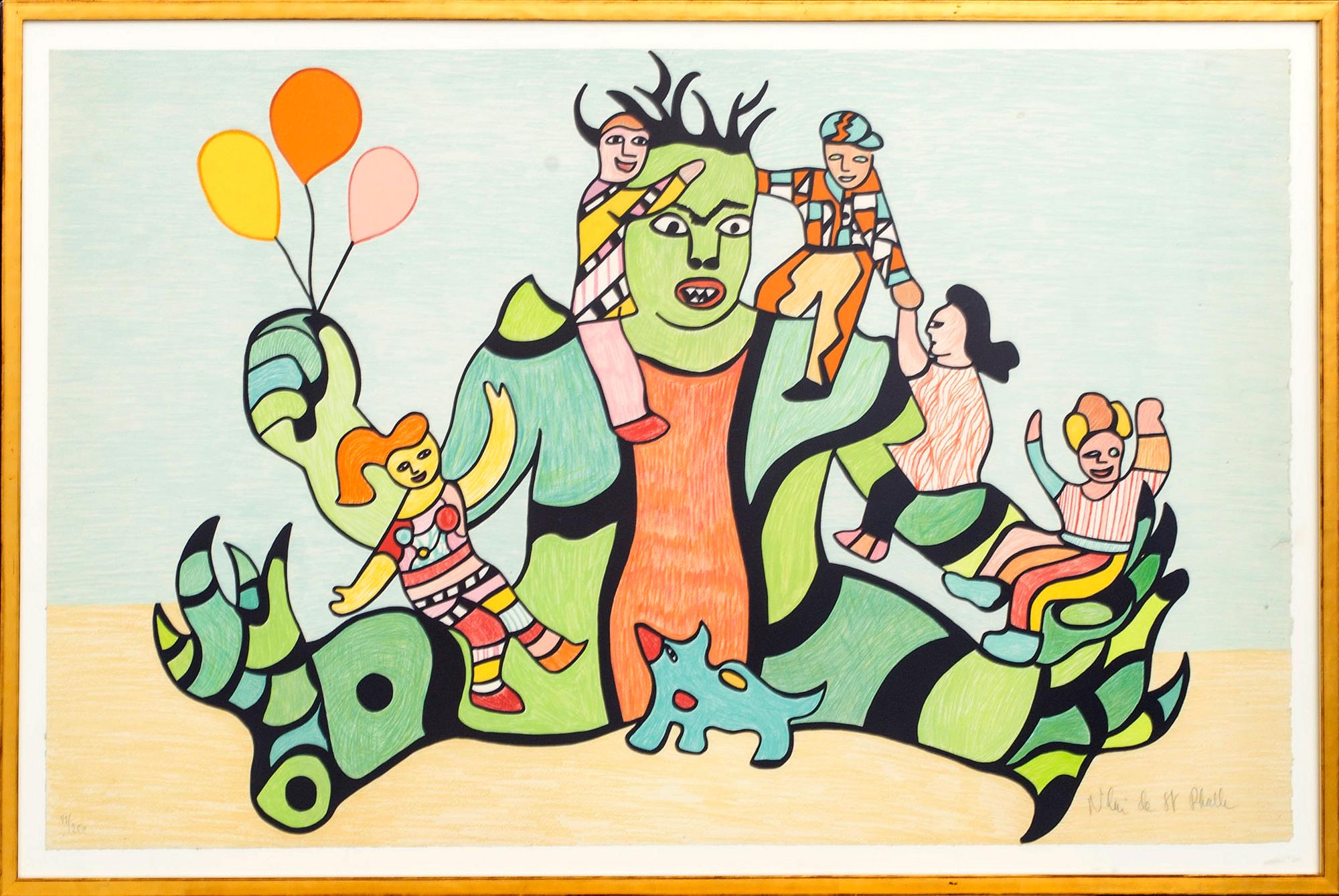 NIKI DE SAINT PHALLE, colour lithographe, signed and numbered 82/250.