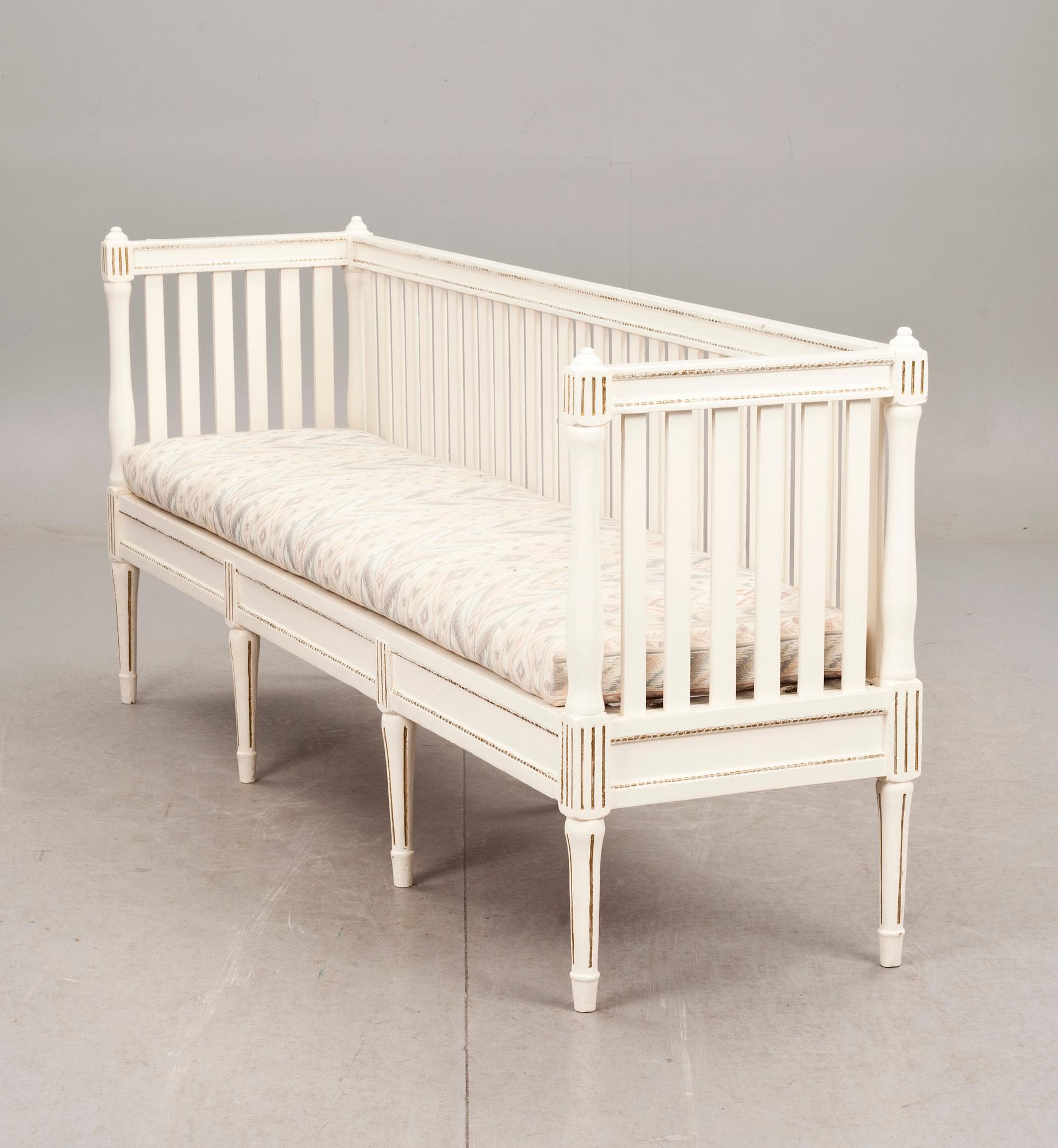 SOFFA, gustaviansk stil, 1800-tal.