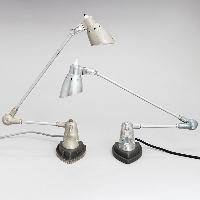 Bordslampor, 2 st, 1900-talets senare hälft.