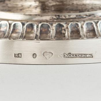 A Swedish 19th century silver fruit-basket, mark of Gustaf Möllenborg, Stockholm 1835.