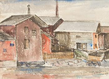 Tyko Sallinen, watercolour, signed and dated-27.
