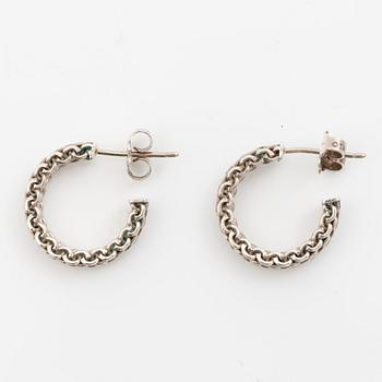 Tiffany & Co, hoop earrings, silver.