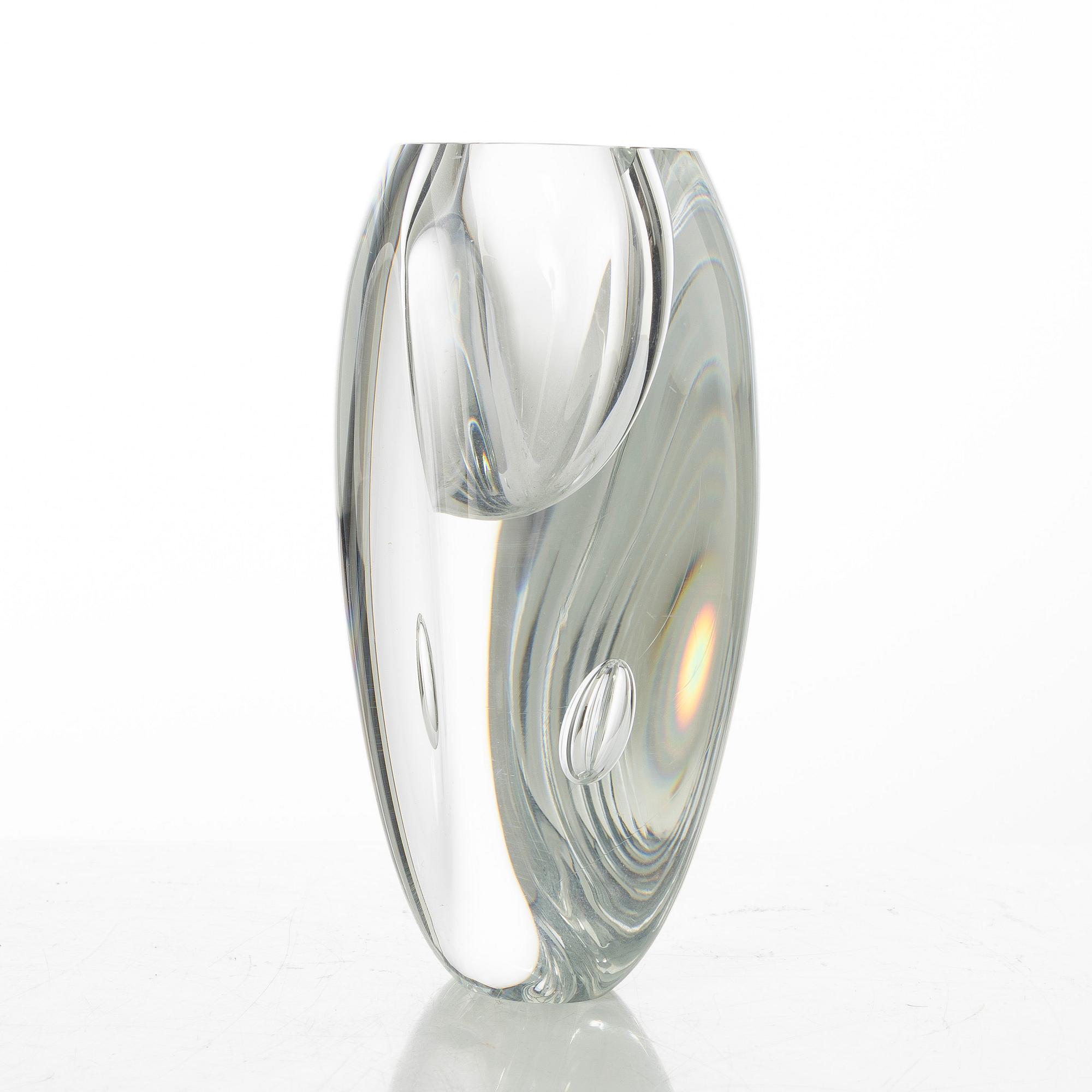 Timo Sarpaneva, glasskulptur, "Claritas" signerad Timo Sarpaneva Iittala 1984 C1767.