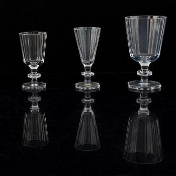 Elis Bergh, a part 'Karlberg' glass service, Kosta Boda (48 pieces).