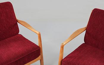 FÅTÖLJER, ett par, Folke Ohlsson, Dux, 1950-tal.
