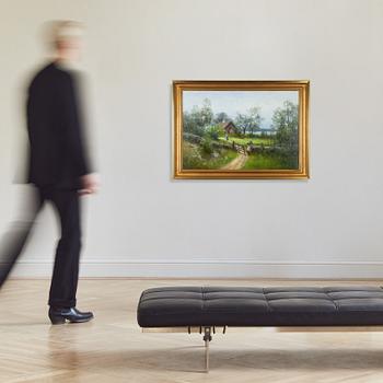 Severin Nilson, oil on canvas, signed.