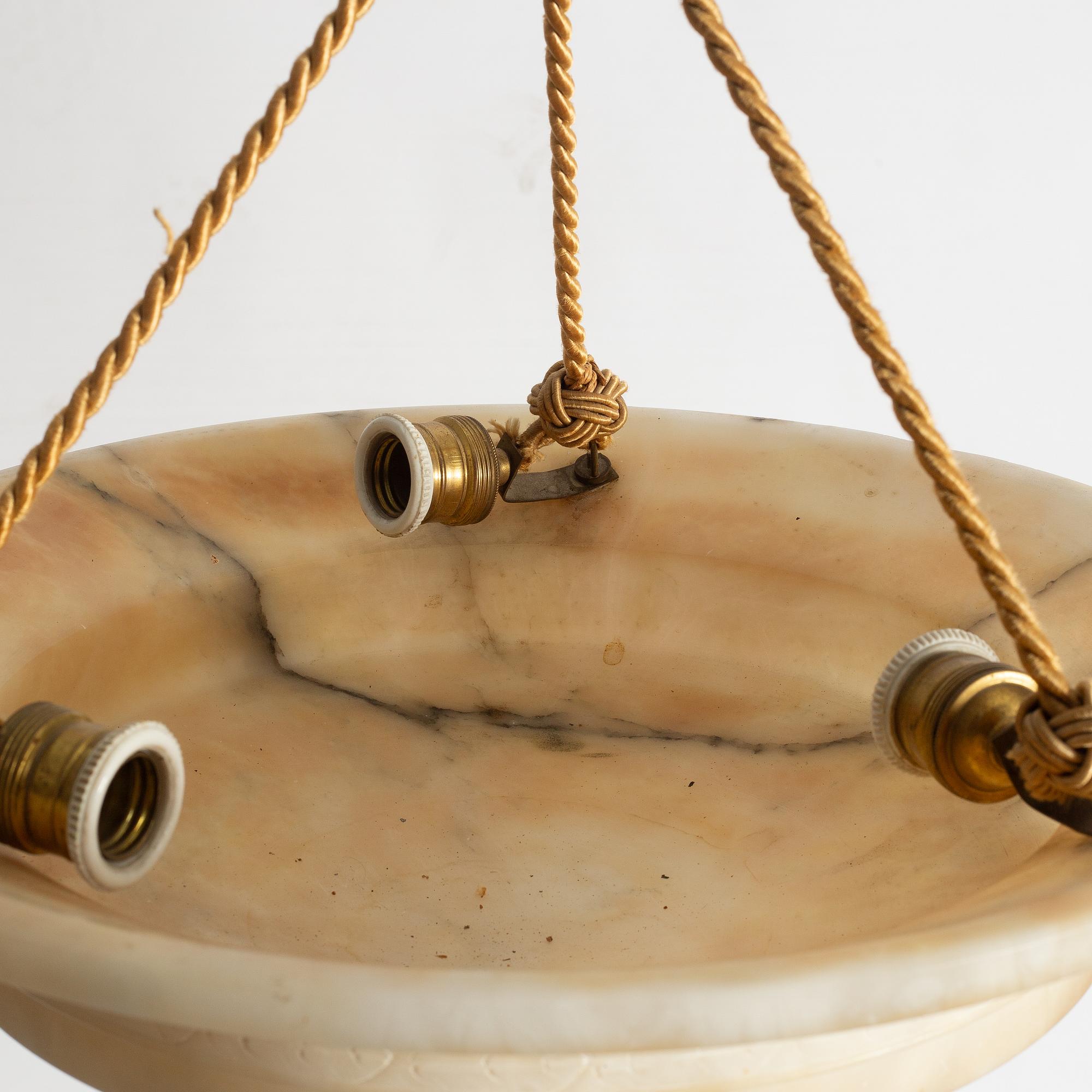 Takampel, alabaster, 1920-tal.