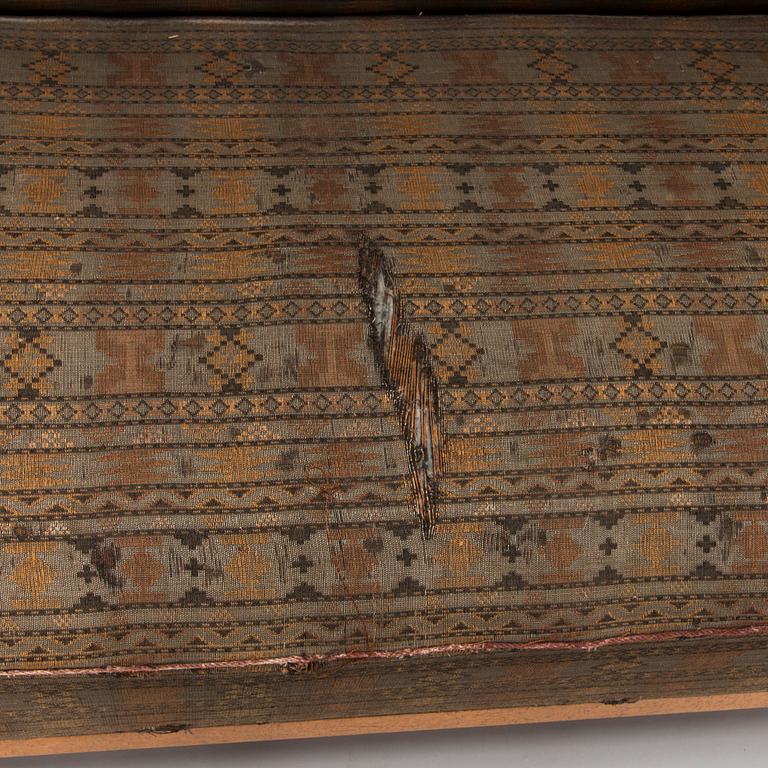 A  1920s Carelian birch veneered sofa.