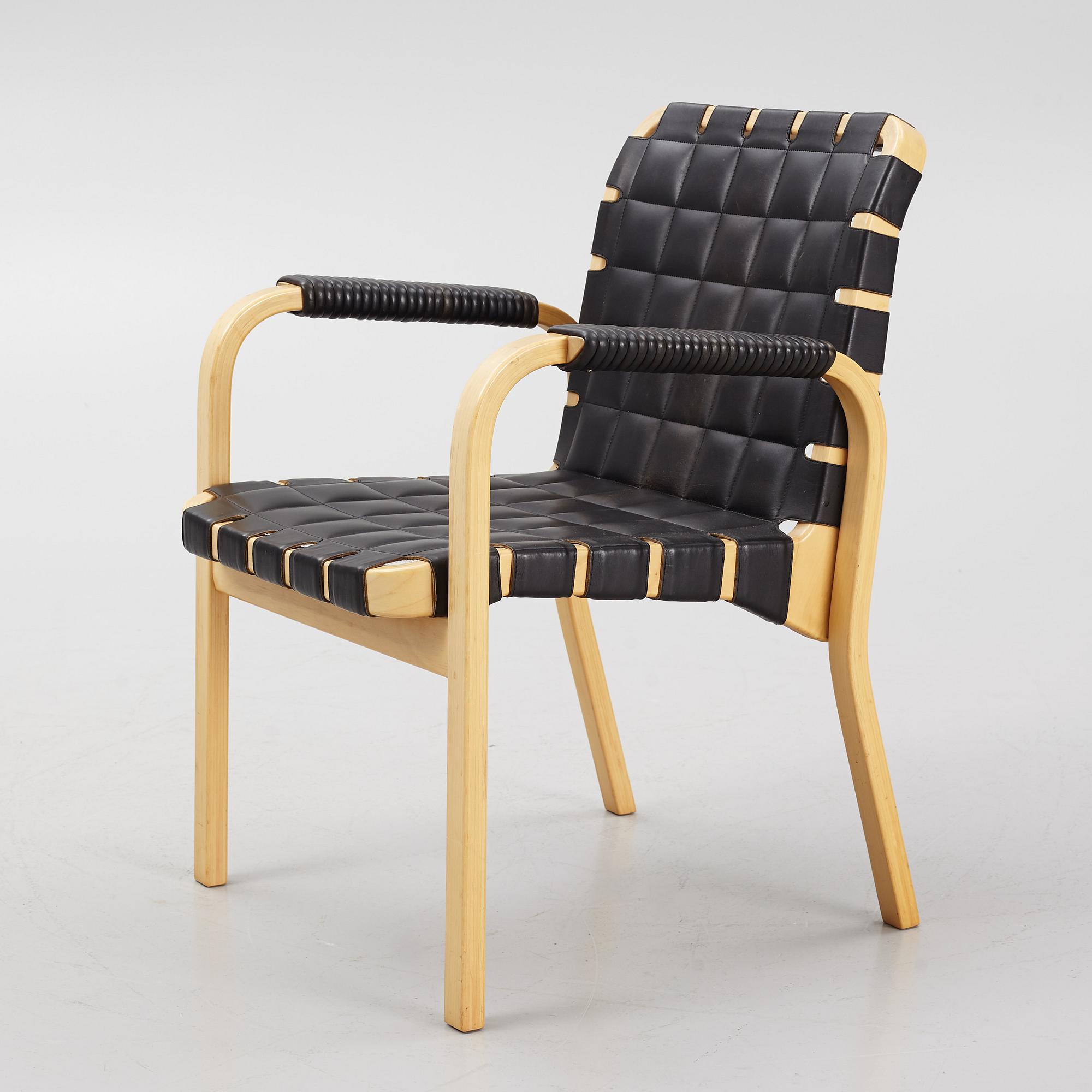 Alvar Aalto, karmstol, modell 45, Artek, Finland, 1900-talets slut.