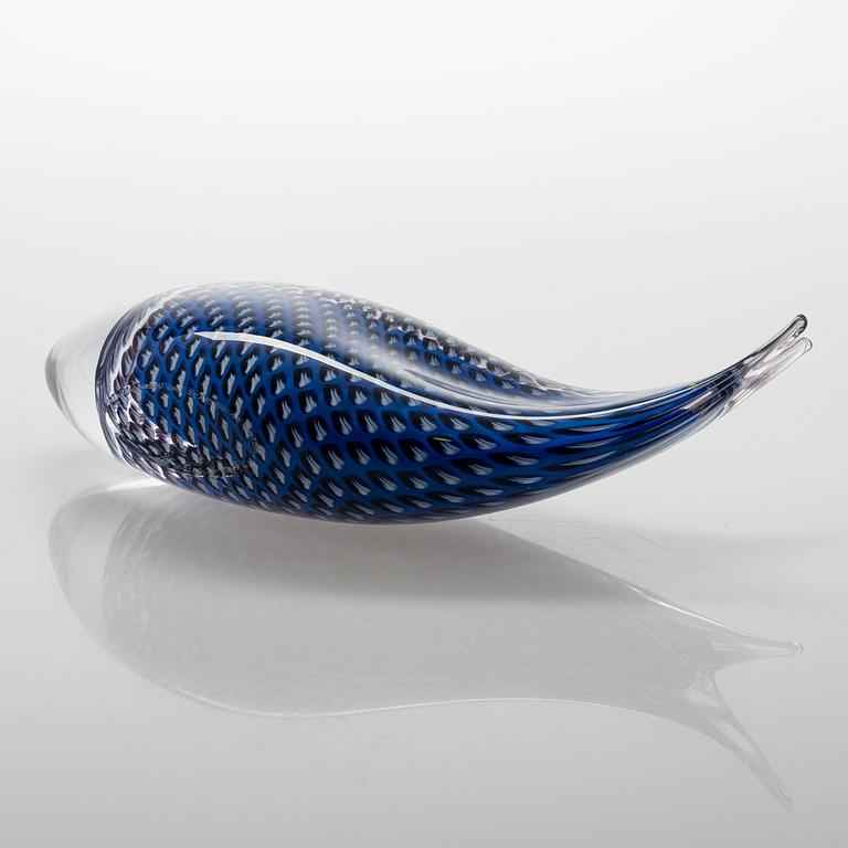 Skulptur, glas, signerad, formgivare Hanne Dreutler, glasblåsare Arthur Zirnsack, Studio Åhus 2002.