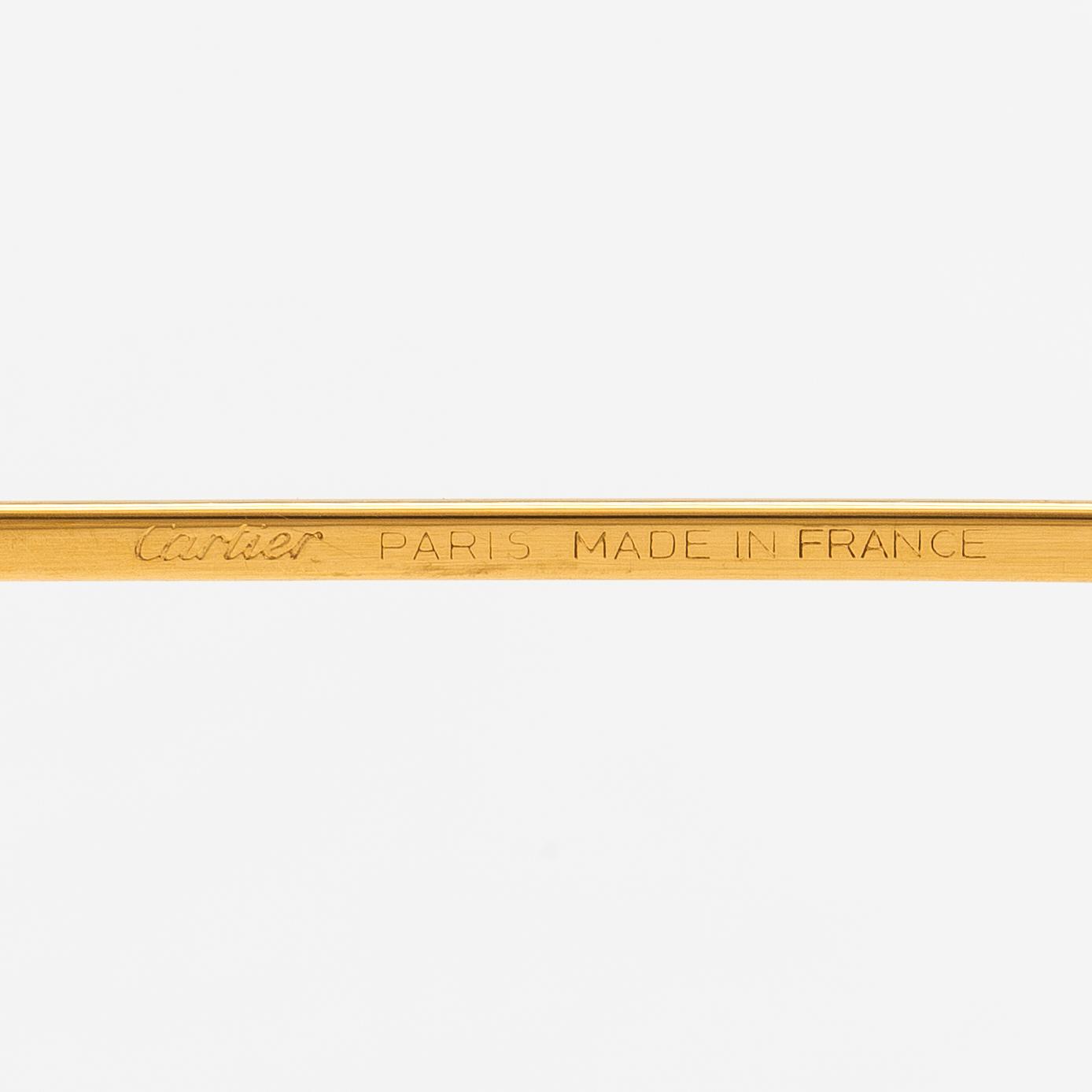 Cartier, Louis Sapphire, glasögonbågar med glas. Märkta Cartier Paris Made in France, 1988, 55 18 135.