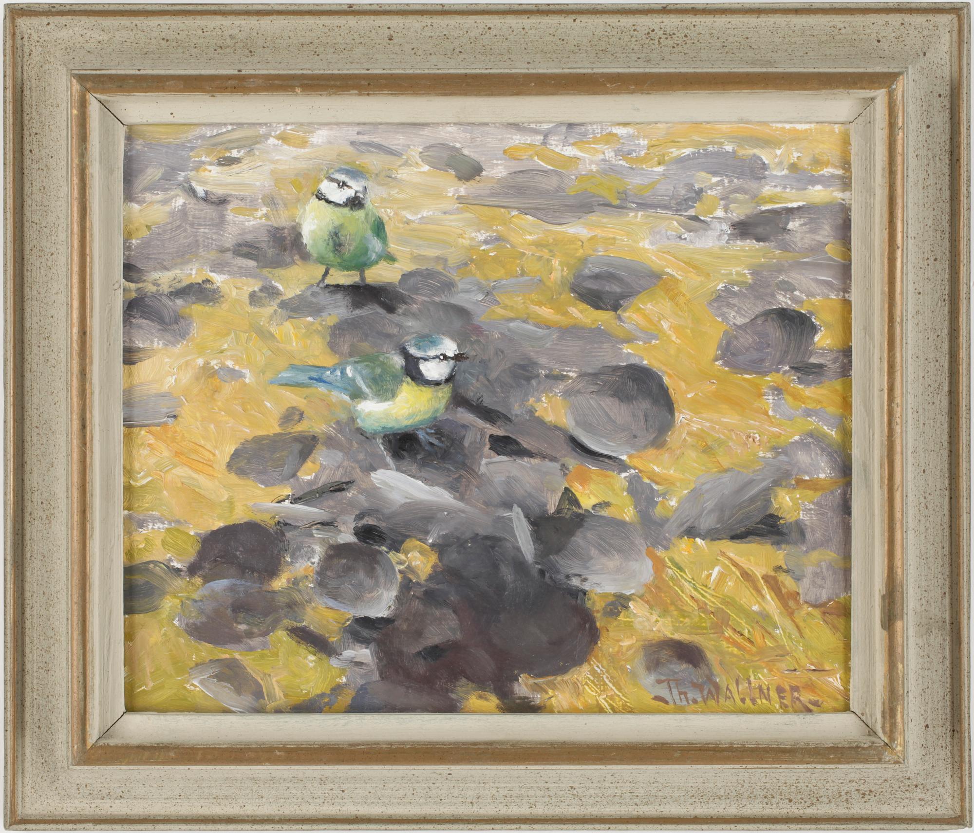 THURE WALLNER, olja på pannå, sign.