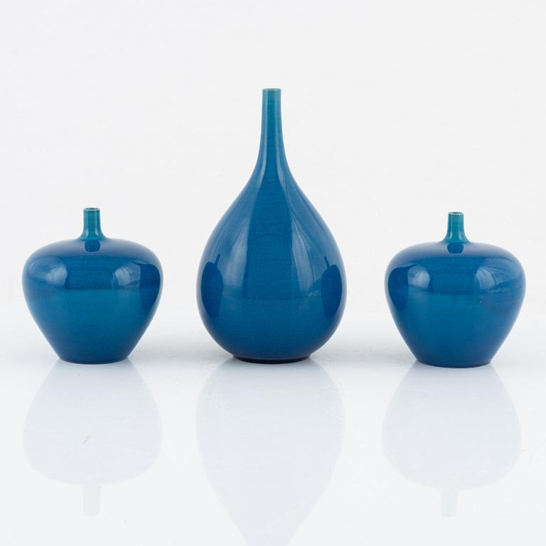 Carl-Harry Stålhane,  a group of three vases, Rörstrand.