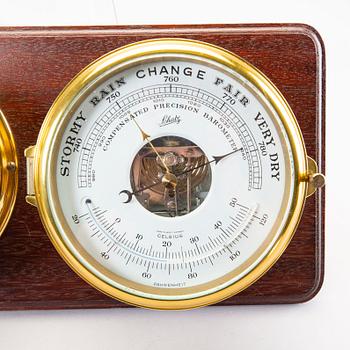 Ship clock and barometer, Schatz, West Germany, second half of the 20th century.