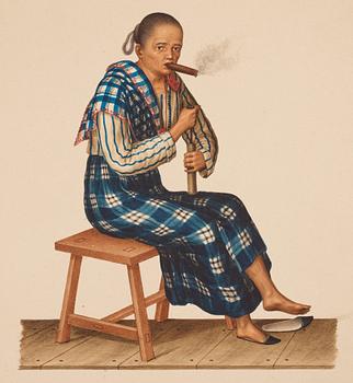 Justiniano Asunción Attributed to, Studies of the people of Manilla, Philippines.