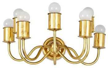 502. A Josef Frank brass seven lights wall lamp, Svenskt Tenn.