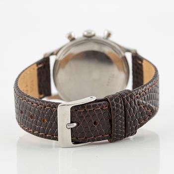 Universal Genève, Uni-Compax, chronograph, wristwatch, 35 mm.