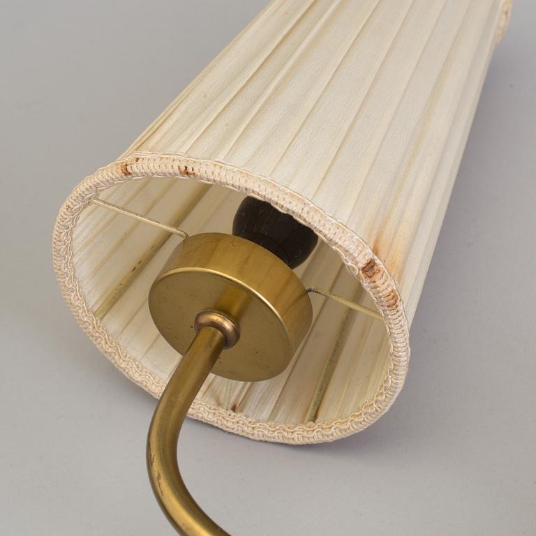 EINAR BÄCKSTRÖM, a pair of brass wall lights, Malmö, 1940's.