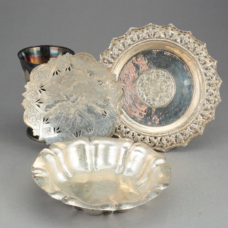 PARTI SILVER, 4 DELAR. Bl a GAB, Stockholm 1936. Vikt ca 646 gram.