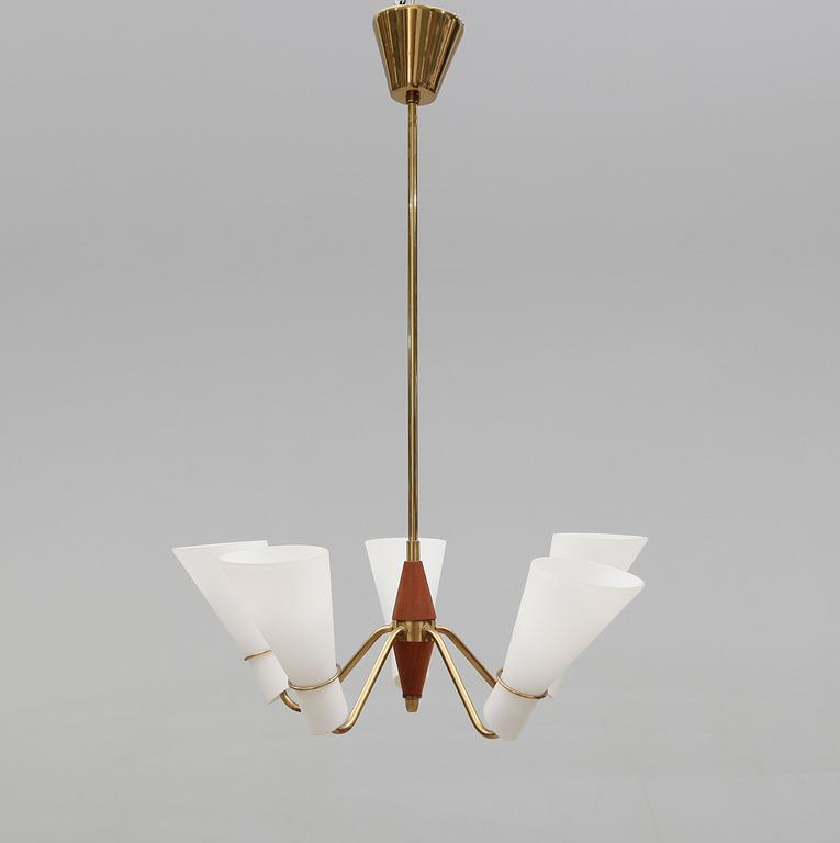 TAKLAMPA, 1900-talets mitt. Höjd ca 65 cm.