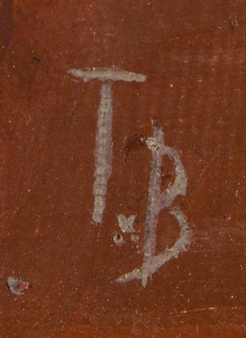 TUOMAS VON BOEHM, olja på skiva, signerad.