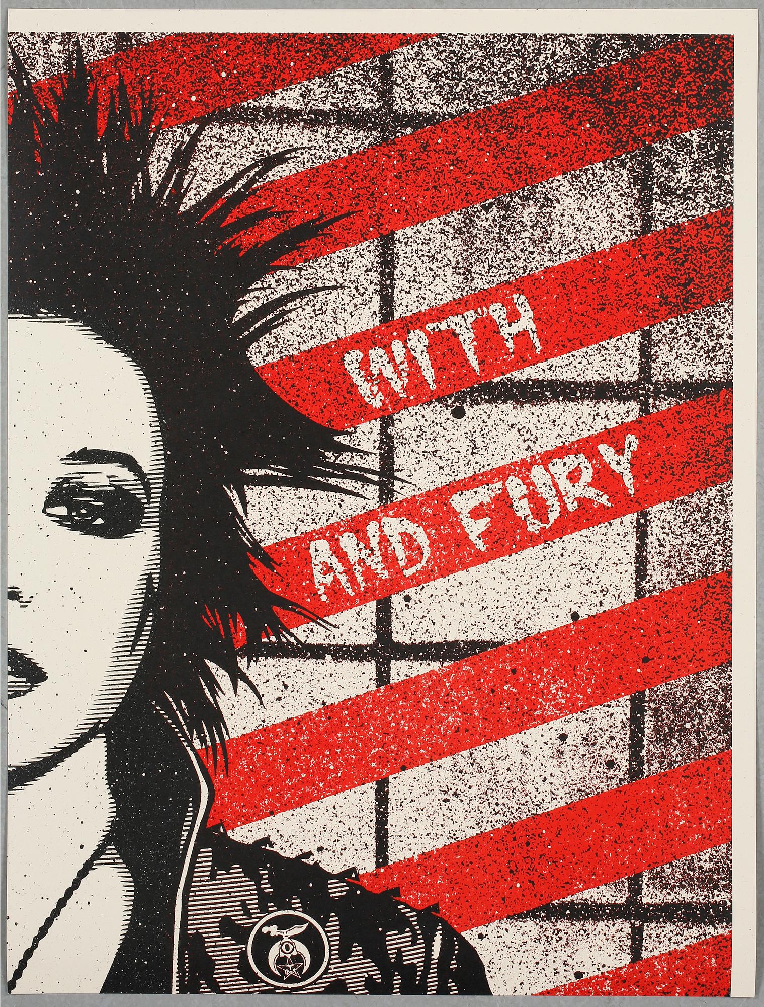 SHEPARD "OBEY" FAIREY, print, Obey X levis project 2009, signed and dated 09.
