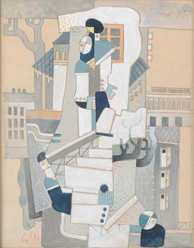 GÖSTA ADRIAN-NILSSON, mixed media, signed.