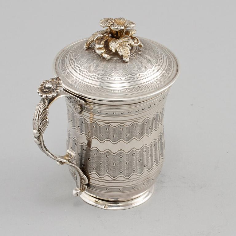 STOP, silver, Osmanska riket, importstämplar, omkring 1900, vikt 230 g.