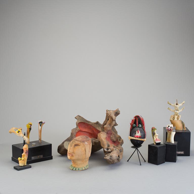LAMBERT WERNER, skulpturer, 8 st.