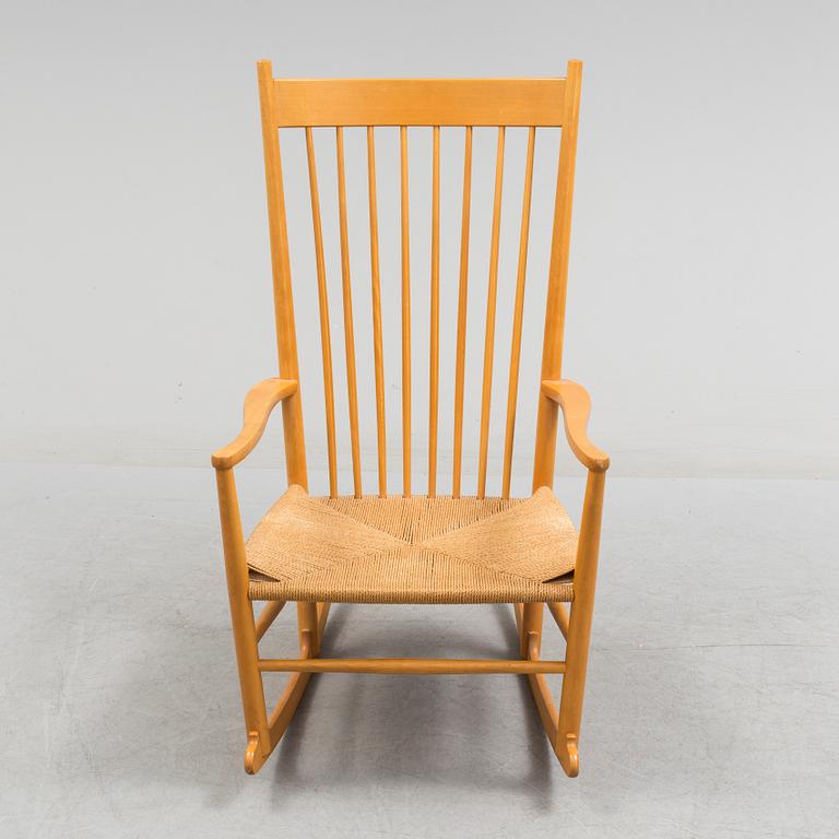 A 'J16' rocking chair, Hans J Wegner, F.D.B. Møbler, Denmark, second half of the 20th century.
