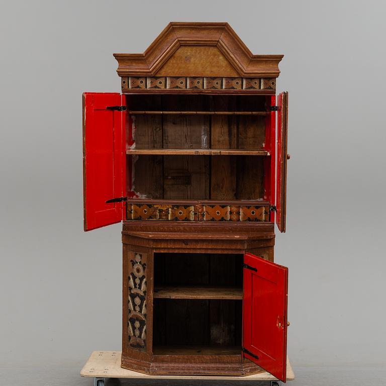 A swedish cupboard, probably Dalarna, early 19th century.