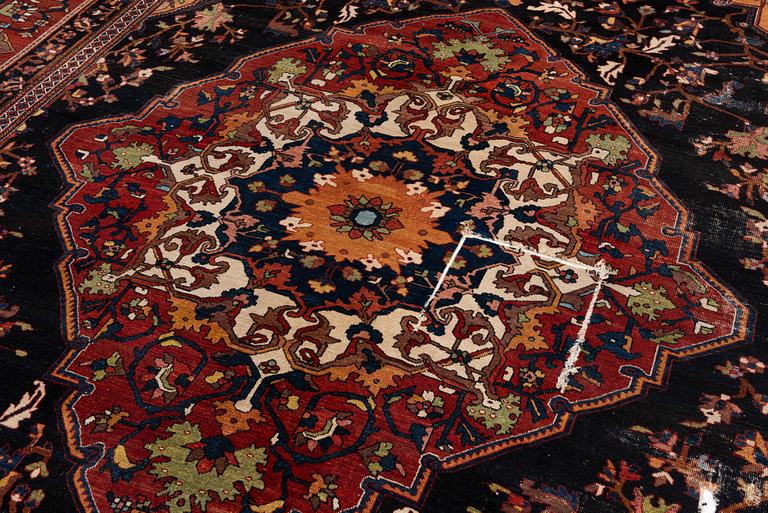 An antique 'khan carpet', Bakhtiari, western persia. c. 550 x 350 cm.