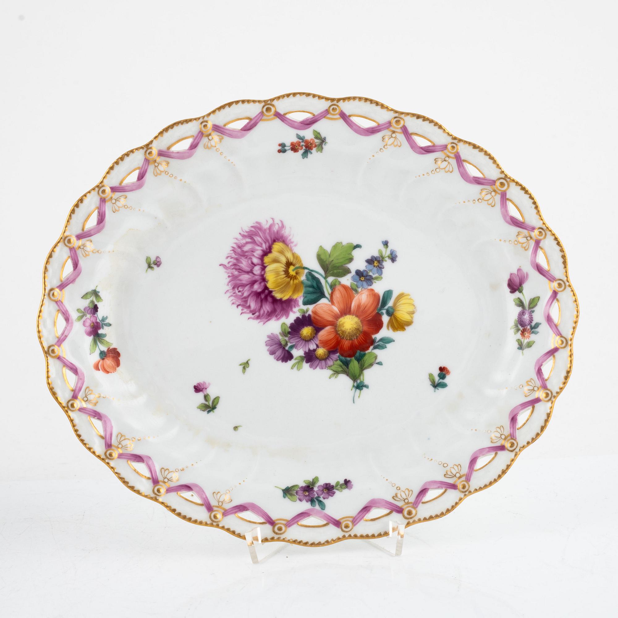 A Royal Copenhagen 'Juliana Marie' chesnut basket, 20th century.
