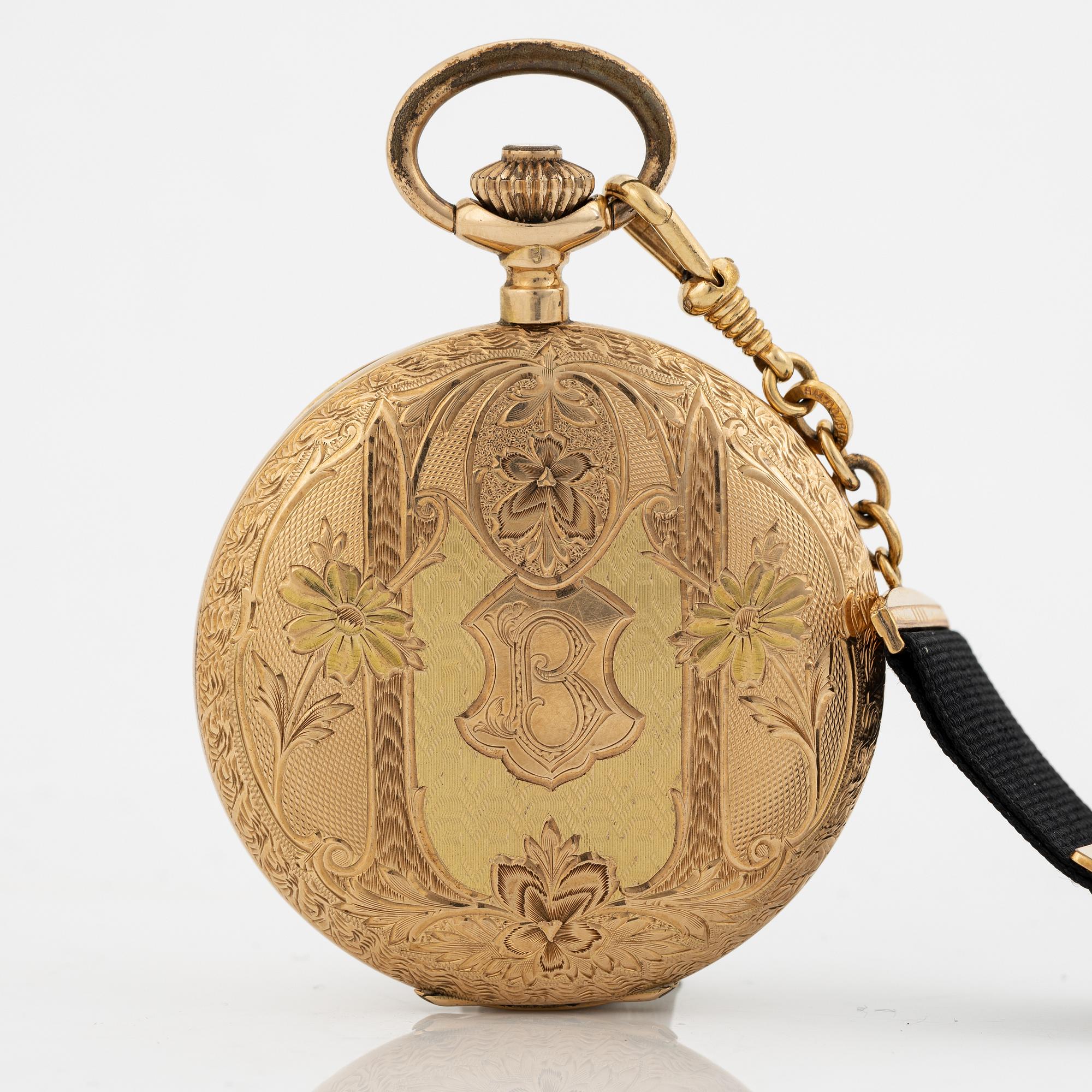 Le Parc, pocket watch, hunter, 50 mm.