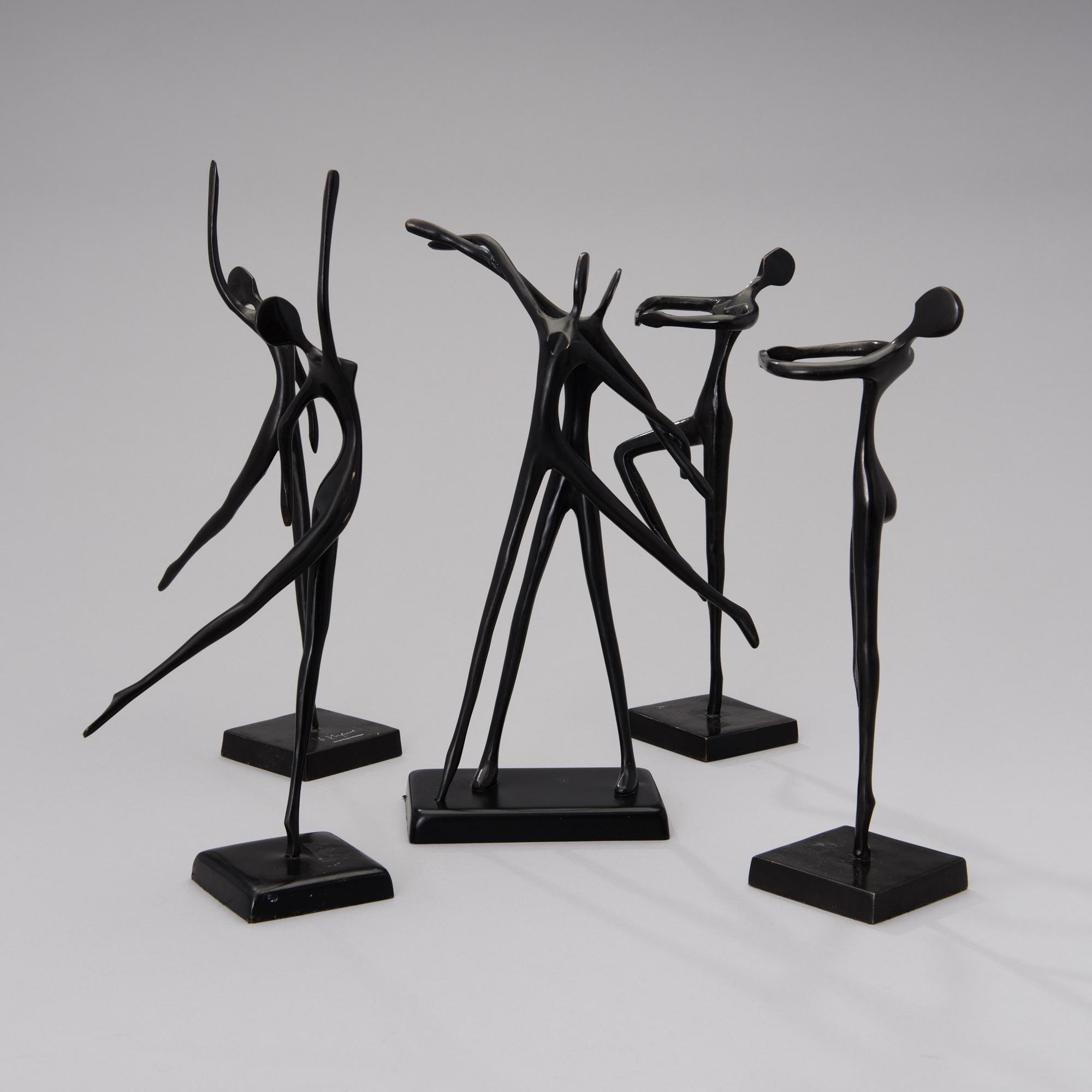 SKULPTURER, 5 st, brons, design Bodrul Khalique.