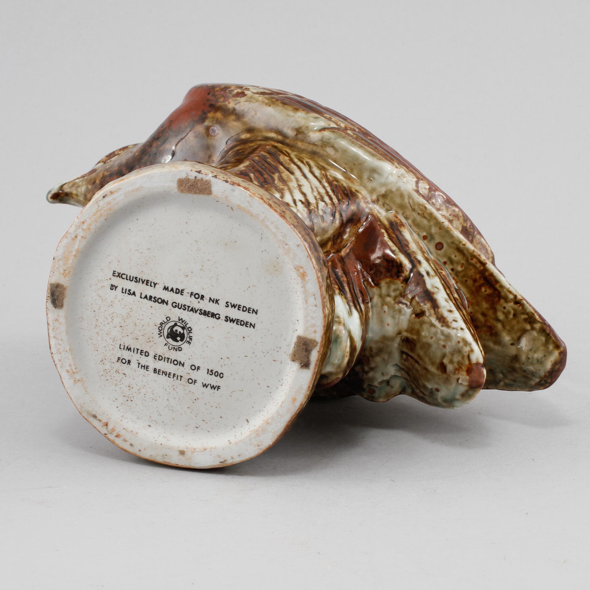 FIGURIN, stengods, Lisa Larson, Nordiska Kompaniet och WWF, 1975-1981.