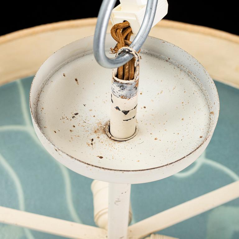 A 1930s art deco ceiling light.